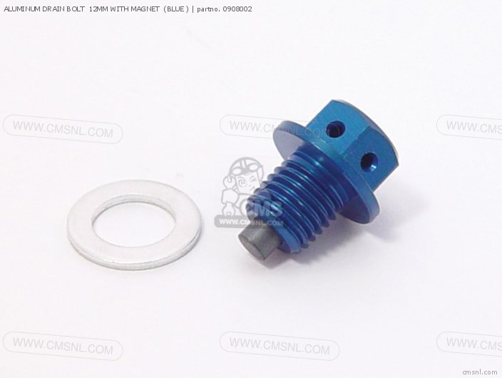 Takegawa ALUMINUM DRAIN BOLT  12MM WITH MAGNET  (BLUE ) 0908002