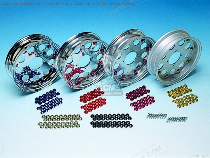 Takegawa ALUMINUM RETAINER SET FOR ALUMINUM WHEEL (BLUE ) M6 CAP SCREW 0610030 Takegawa ALUMINUM RETAINER SET FOR ALUMINUM WHEEL (BLUE ) M6 CAP SCREW 0610030