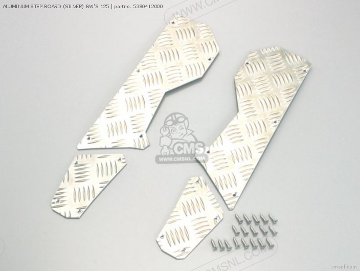 Kitaco ALUMINUM STEP BOARD (SILVER) BW’S 125 5380412000 Kitaco ALUMINUM STEP BOARD (SILVER) BW’S 125 5380412000