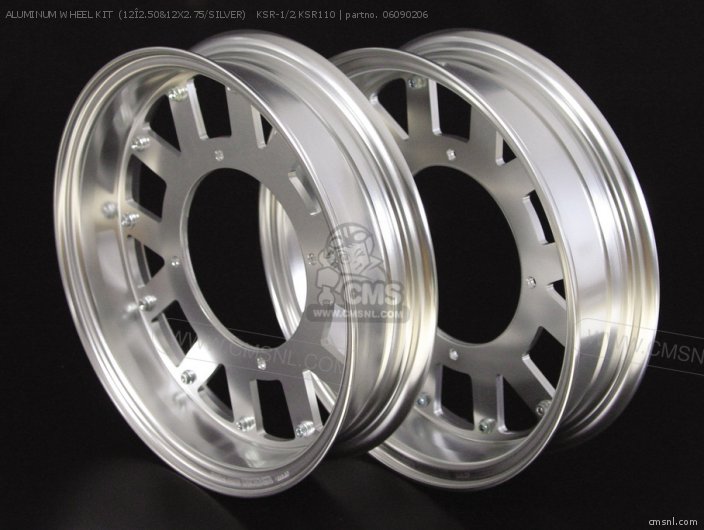 Aluminum Wheel Kit  (12Î2.50&12x2.75/silver)   Ksr-1/2,ksr110 photo