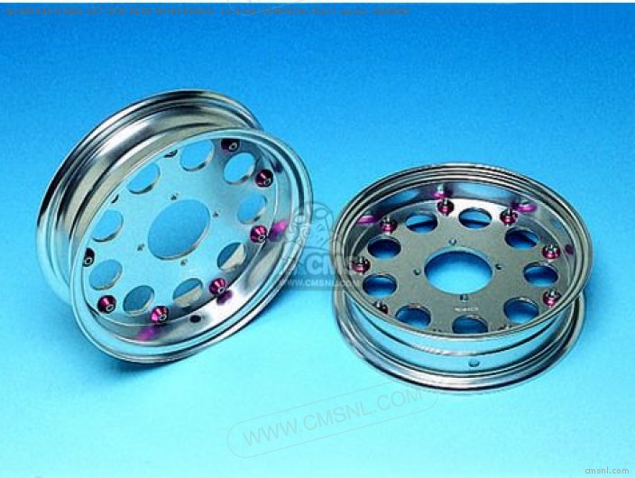 Takegawa ALUMINUM WHEEL SET (FOR REAR DRUM BRAKE)  10-INCH (CHEMICAL POLI 0609032