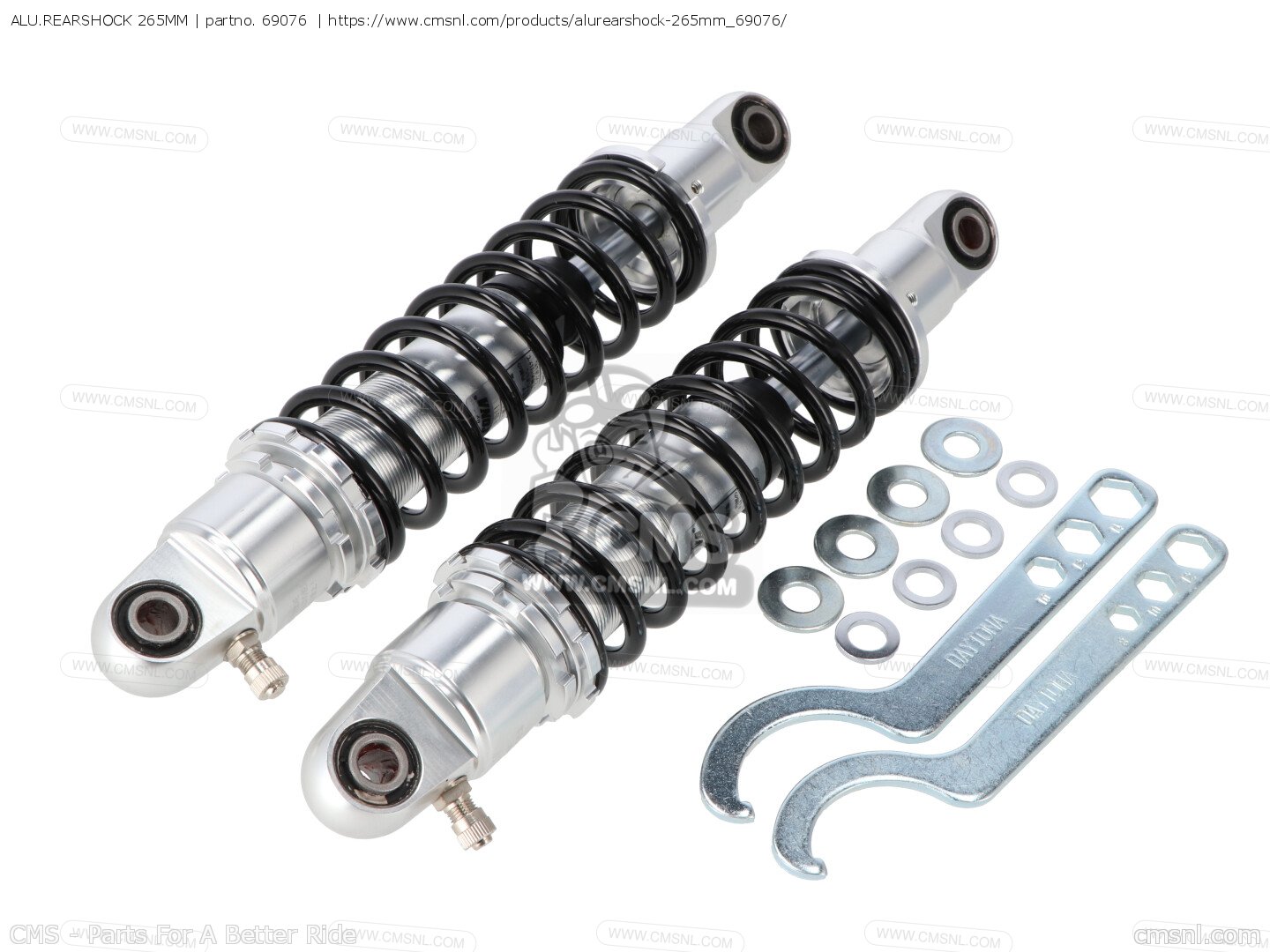 たま507 ALU.REARSHOCK 265MM for Daytona - order at CMSNL