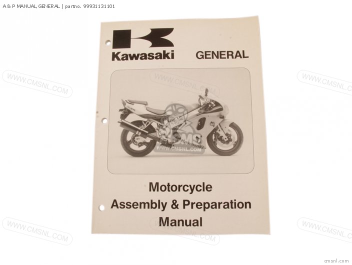 Kawasaki A & P MANUAL,GENERAL 99931131101