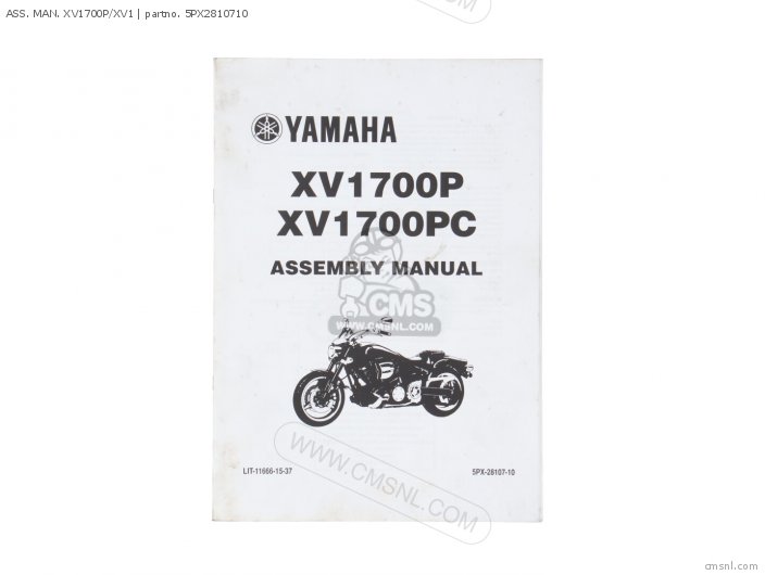 Yamaha ASS. MAN. XV1700P/XV1 5PX2810710
