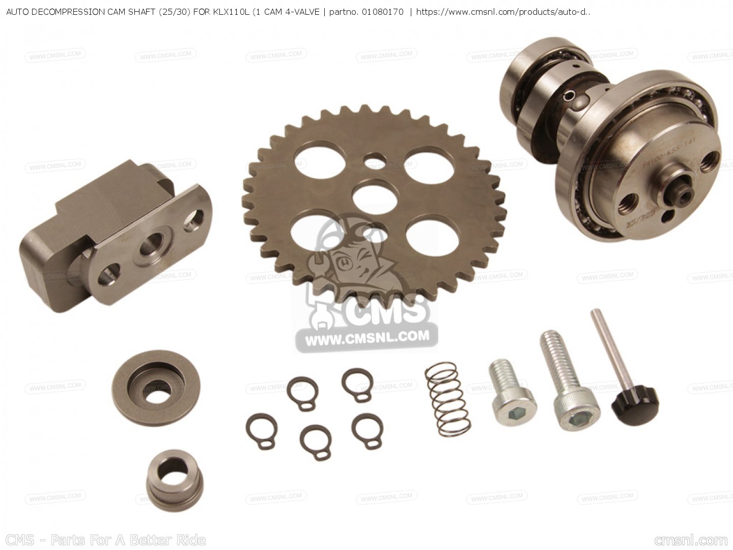 01080170 Auto Cam Shaft (25/30) For Klx110l (1 Cam 4valve Takegawa buy the 01