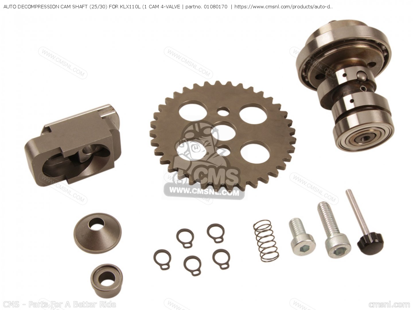 01080170 Auto Cam Shaft (25/30) For Klx110l (1 Cam 4