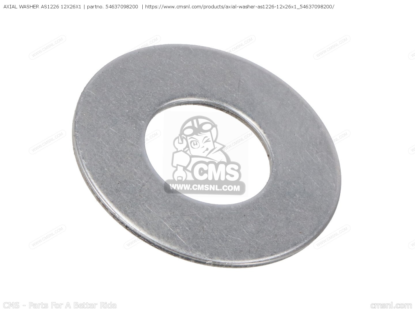 54637098200: AXIAL WASHER AS1226 12X26X1 KTM - buy the 54637098200 at CMSNL