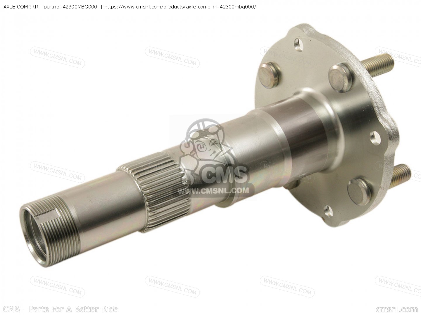 AXLE COMP,RR for VFR800FI 1998 (W) NORTHERN EUROPE order at CMSNL