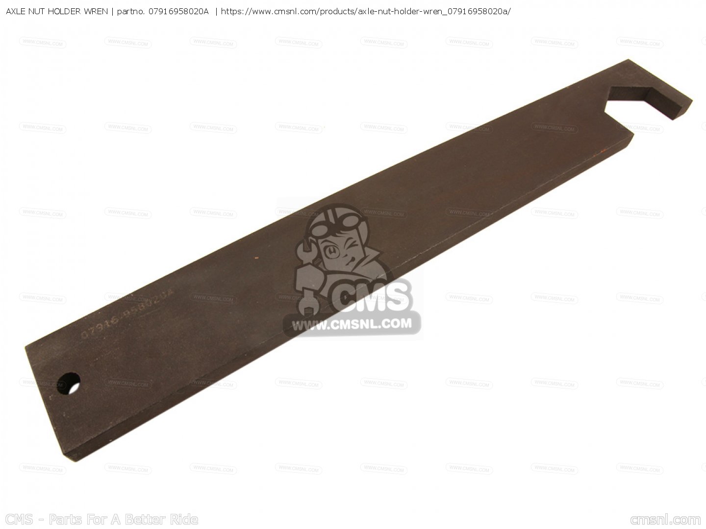 07916958020A Axle Nut Holder Wren Honda buy the 07916958020A at CMSNL