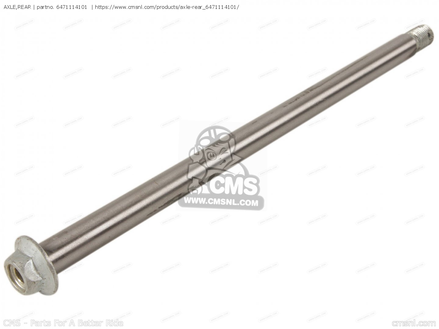 AXLE,REAR for RM125 1982 (Z) USA (E03) order at CMSNL