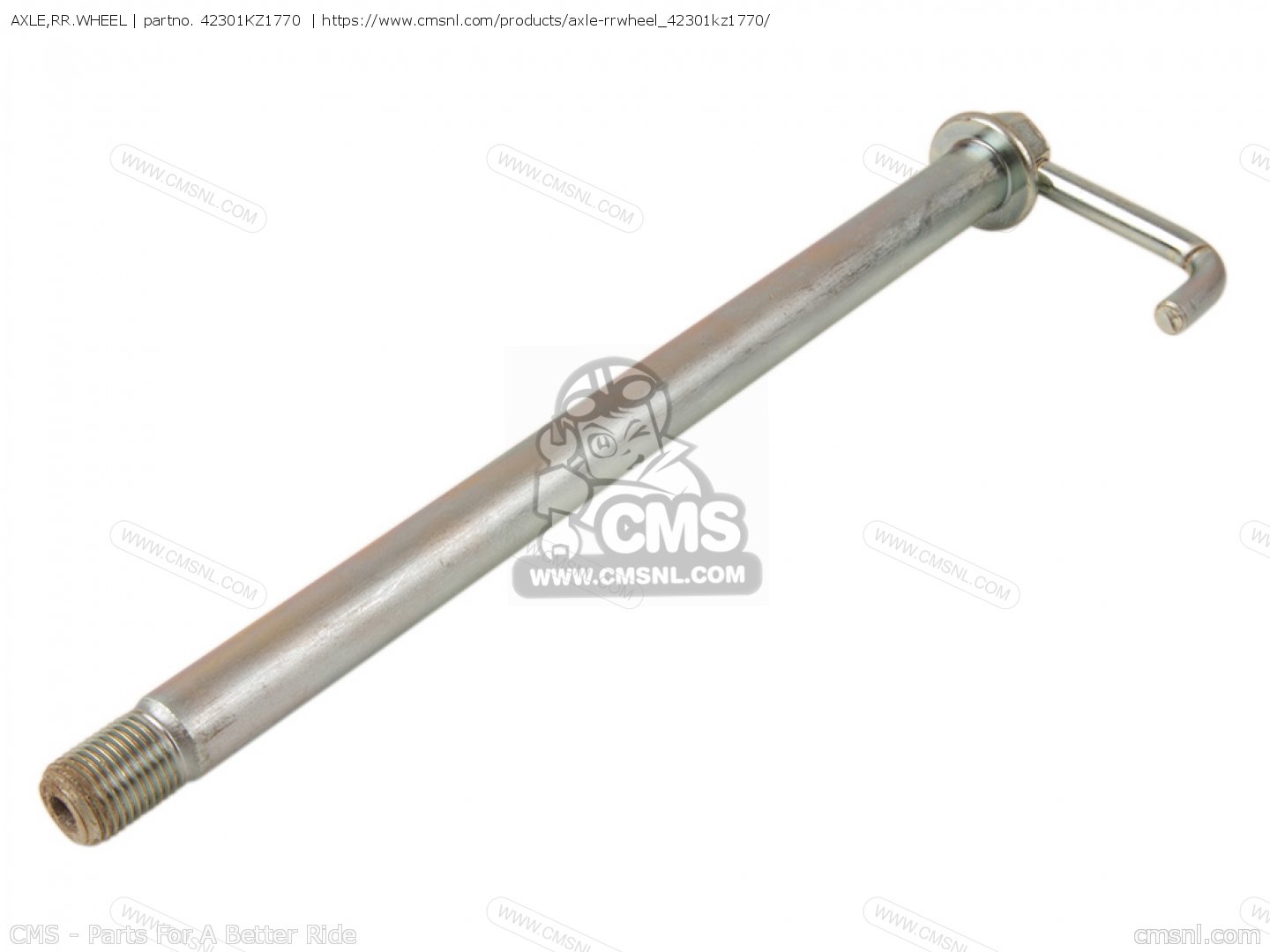 AXLE,RR.WHEEL for XR250R 1991 (M) EUROPEAN DIRECT SALES order at CMSNL