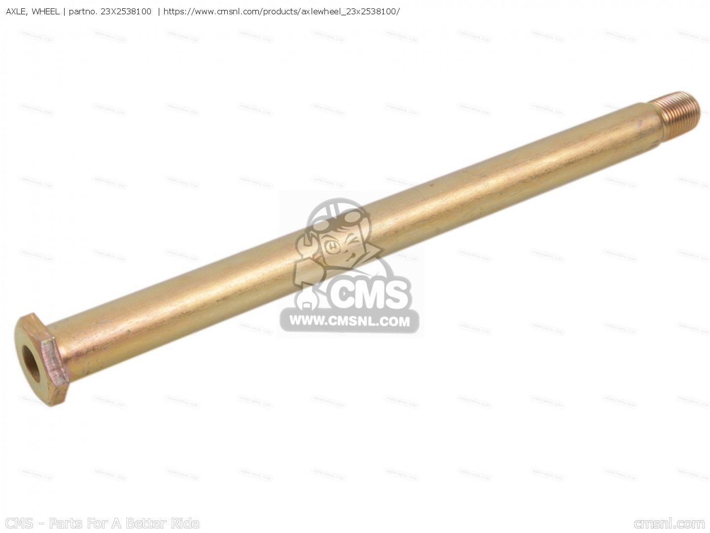 23X2538100 Axle, Wheel Yamaha buy the 23X2538100 at CMSNL