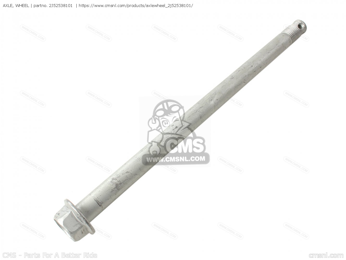 2J52538101: Axle, Wheel Yamaha - buy the 2J5-25381-01-00 at CMSNL