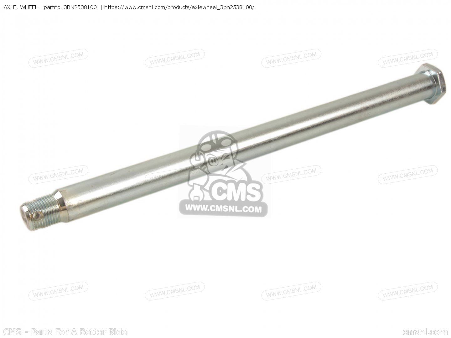 3BN2538100 Axle, Wheel Yamaha buy the 3BN2538100 at CMSNL