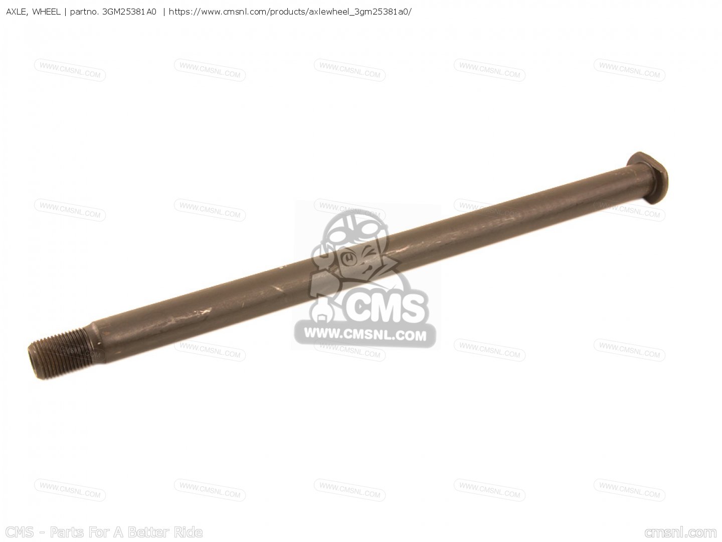 3GM25381A0 Axle, Wheel Yamaha buy the 3GM25381A0 at CMSNL