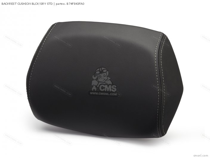 Yamaha BACKREST CUSHION BLCK/GRY STD B74F843FA0