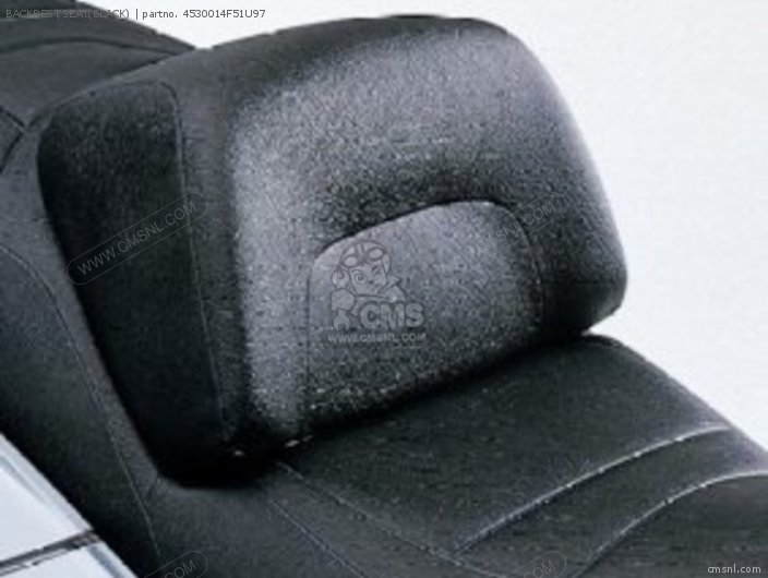 Suzuki BACKREST,SEAT(BLACK) 4530014F51U97