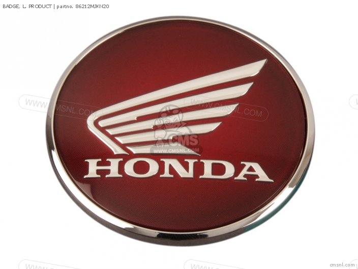 Honda BADGE,L PRODUCT 86212MJKN20