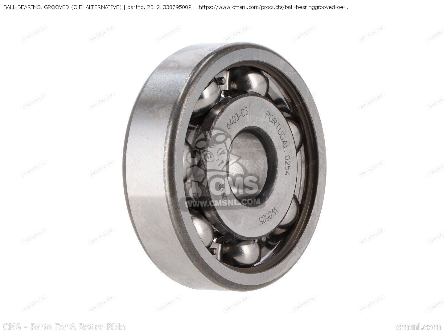 2312133879500P Ball Bearing, Grooved (o.e. Alternative) Alternative