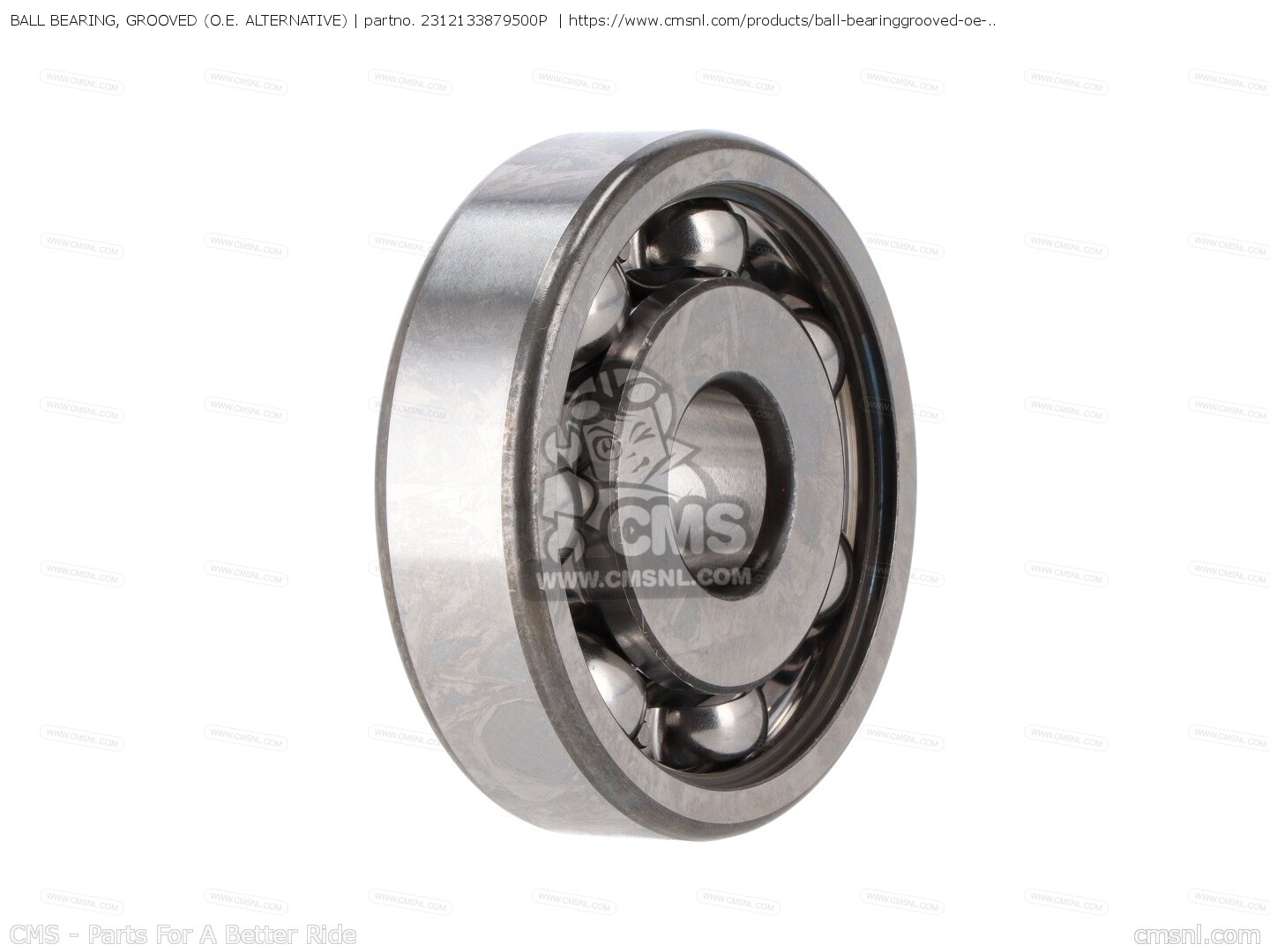 2312133879500P Ball Bearing, Grooved (o.e. Alternative) Alternative