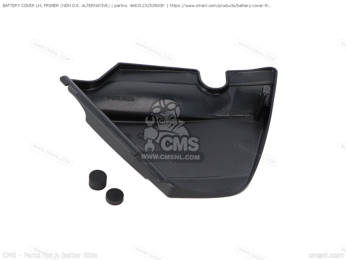 4663123253900P Battery Cover Lh, Primer (non O.e. Alternative