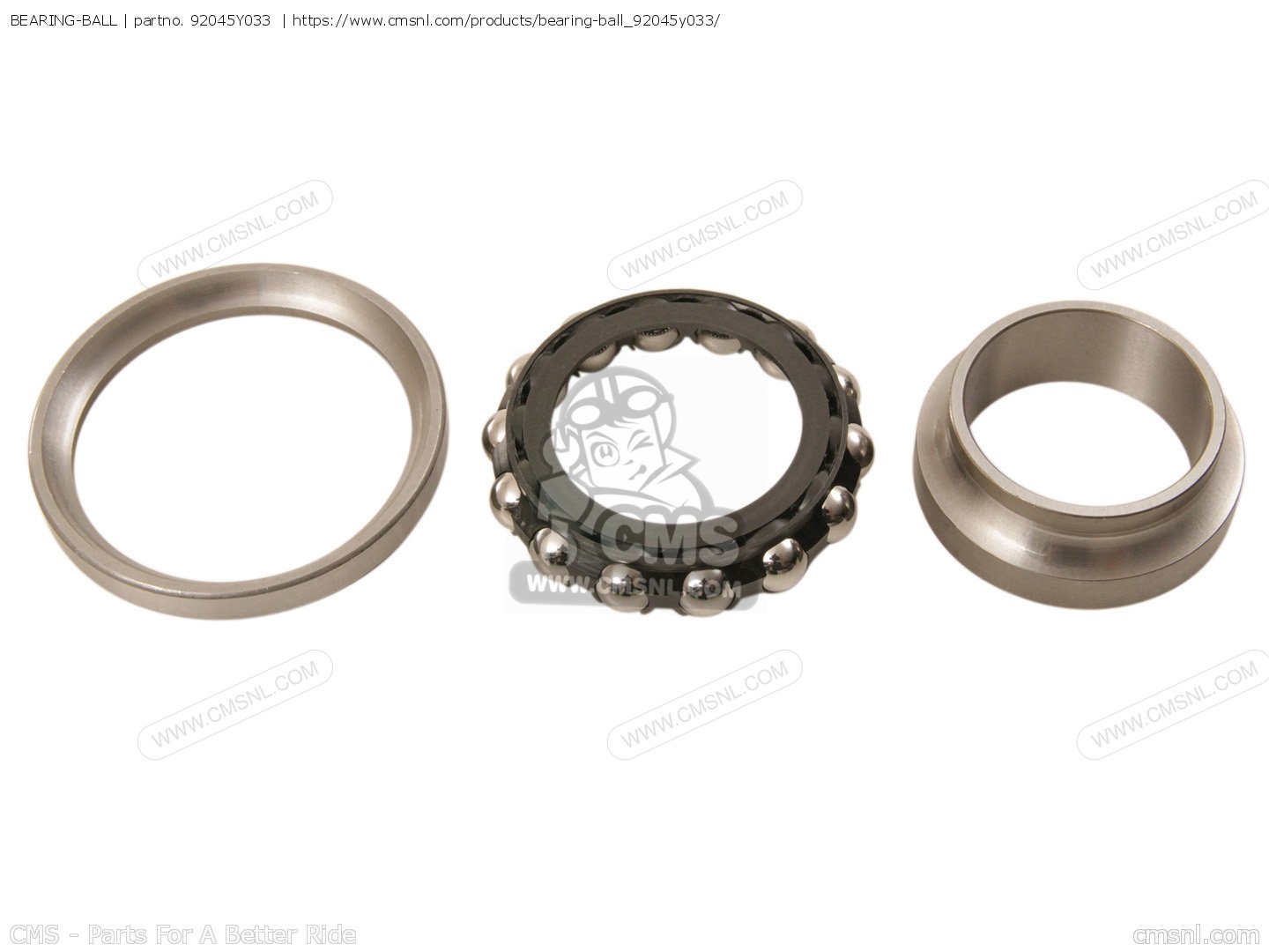 92045Y033: Bearing-ball Kawasaki - buy the 92045-Y033 at CMSNL