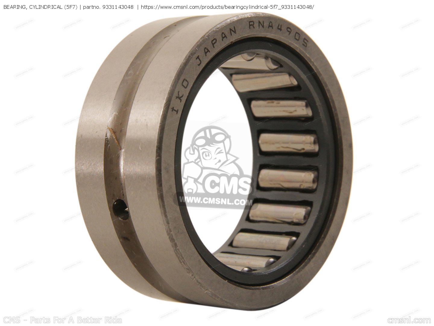BEARING, CYLINDRICAL (5F7) for Yamaha - order at CMSNL