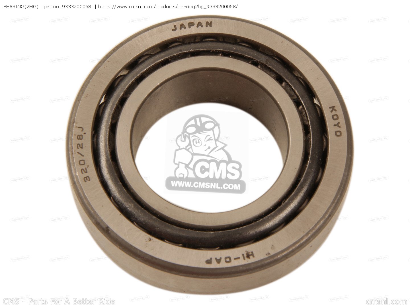 9333200068: Bearing(2hg) Yamaha - buy the 93332-00068 at CMSNL