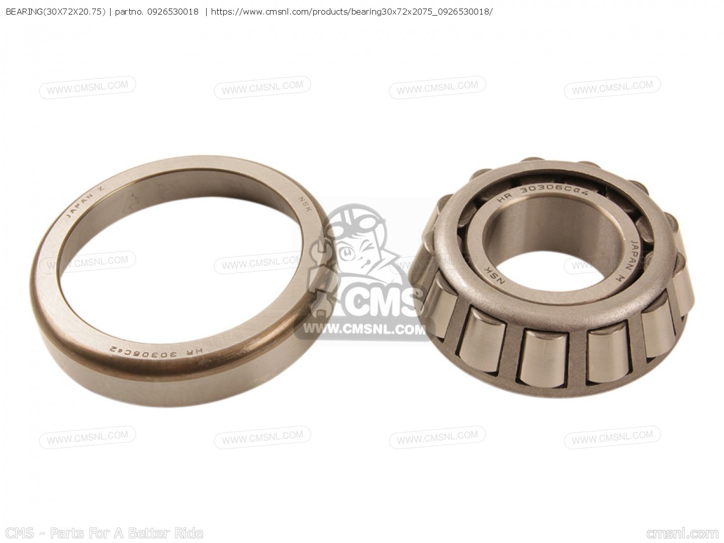 掛軸 302 0926530018: BEARING(30X72X20.75) Suzuki - buy the 09265-30018 at CMSNL