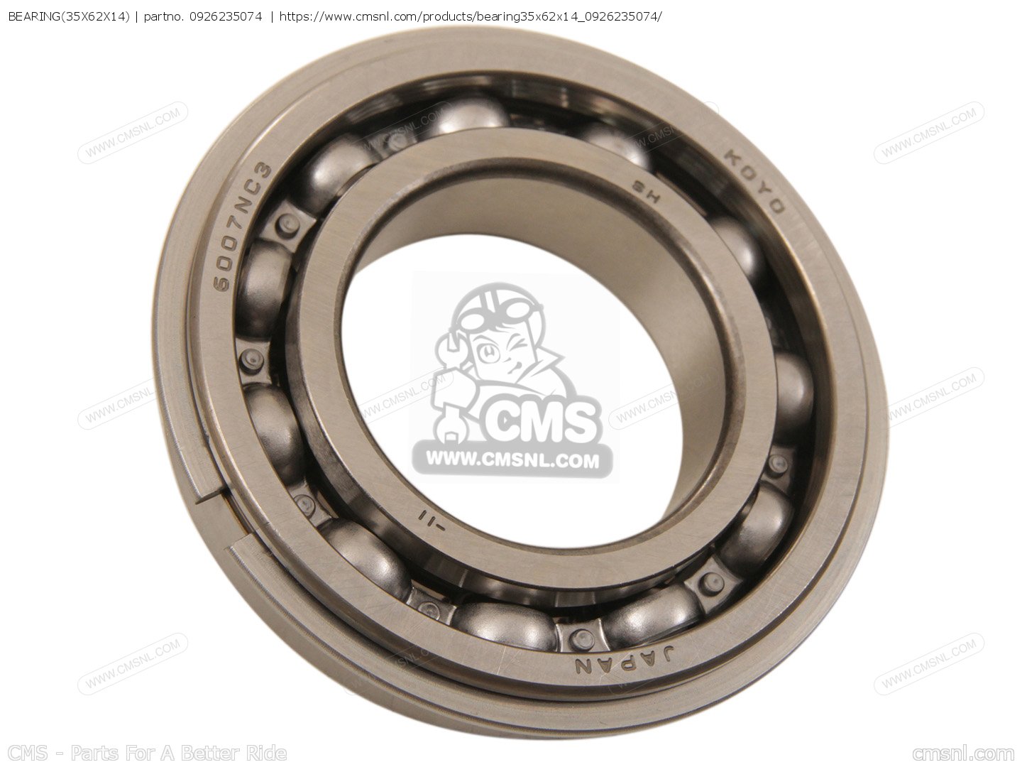 0926235074: Bearing(35x62x14) Suzuki - buy the 09262-35074 at CMSNL