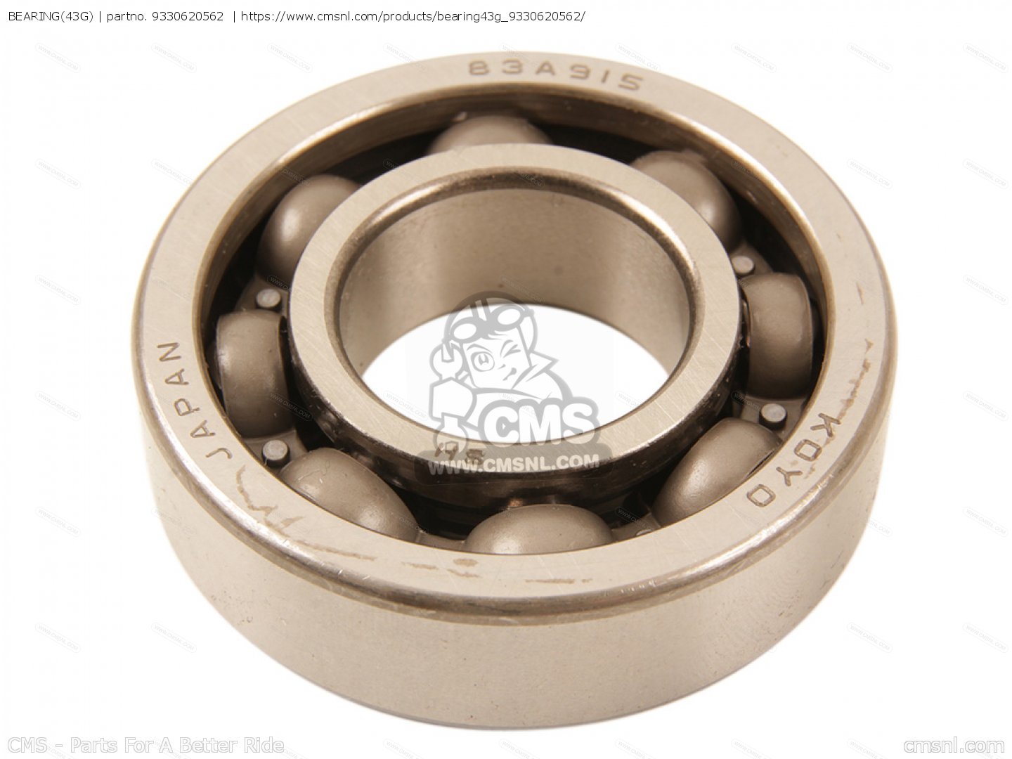 9330620562: BEARING(43G) Yamaha - buy the 93306-20562-00 at