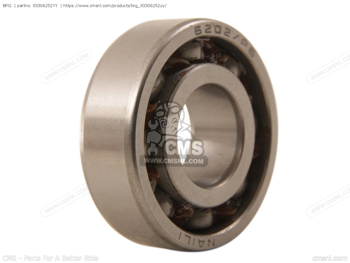 93306252YY: BEARING Yamaha - buy the 93306-252YY-00 at CMSNL