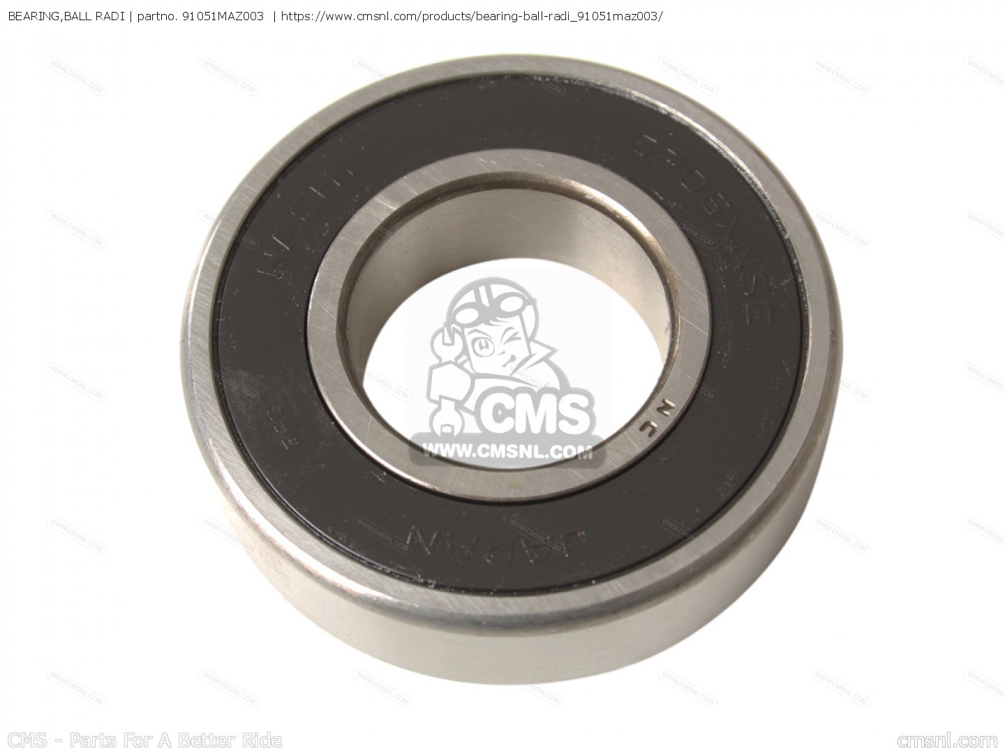 HONDA 91051-VE1-G00 BEARING 6006