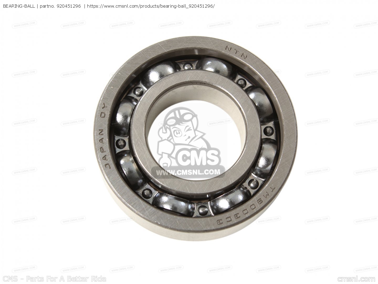920451296: BEARING-BALL Kawasaki - buy the 92045-1296 at CMSNL