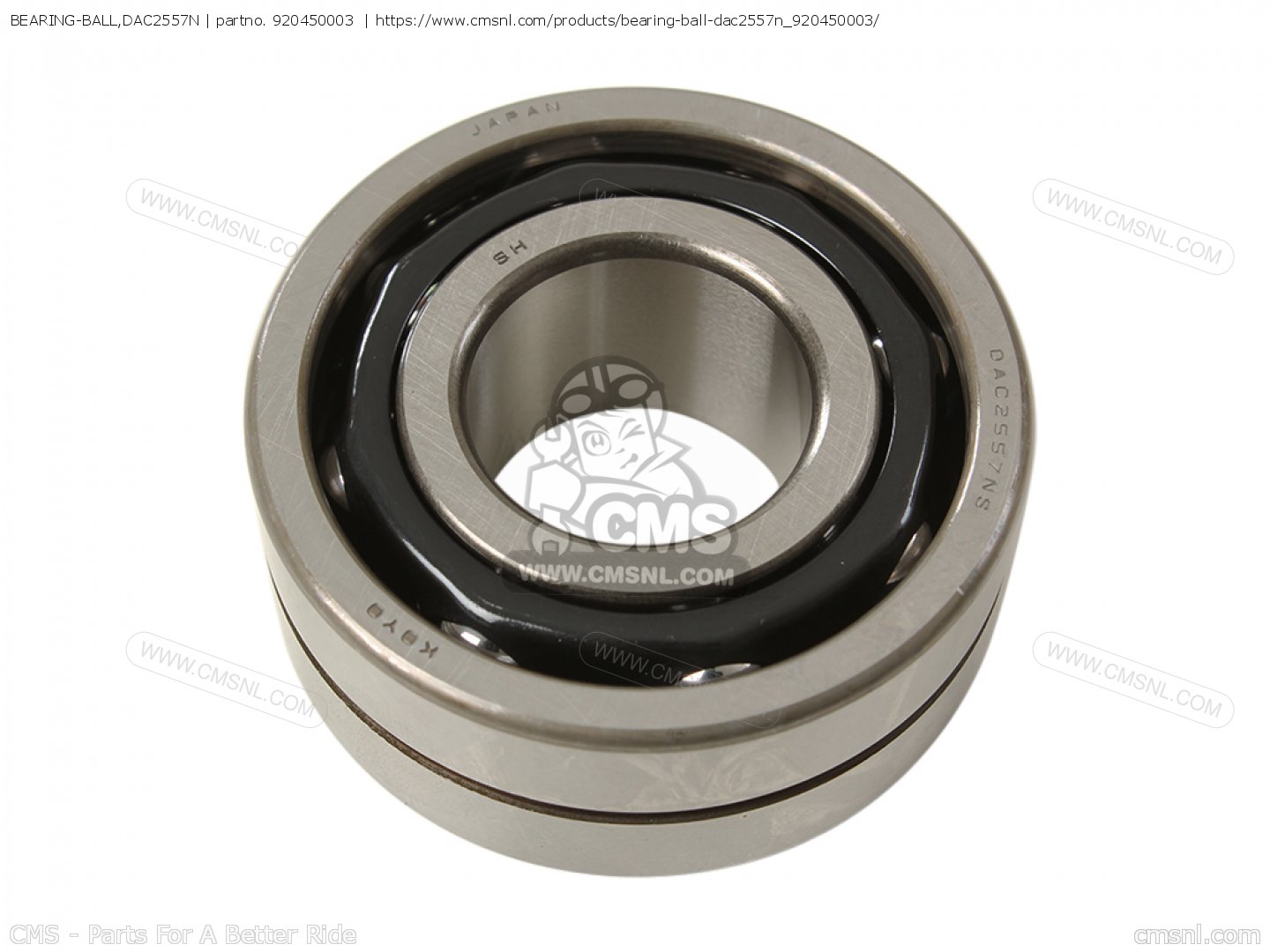 920450003: BEARING-BALL,DAC2557N Kawasaki - buy the 92045-0003 at CMSNL