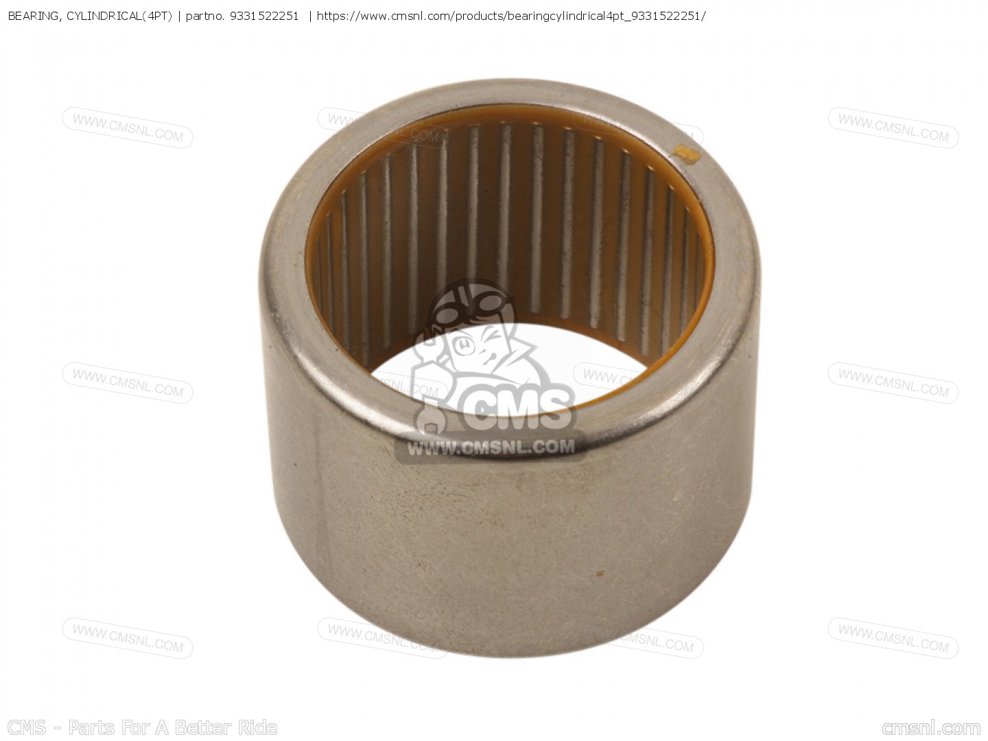 9331522251: Bearing, Cylindrical(4pt) Yamaha - buy the 93315-22251 at CMSNL