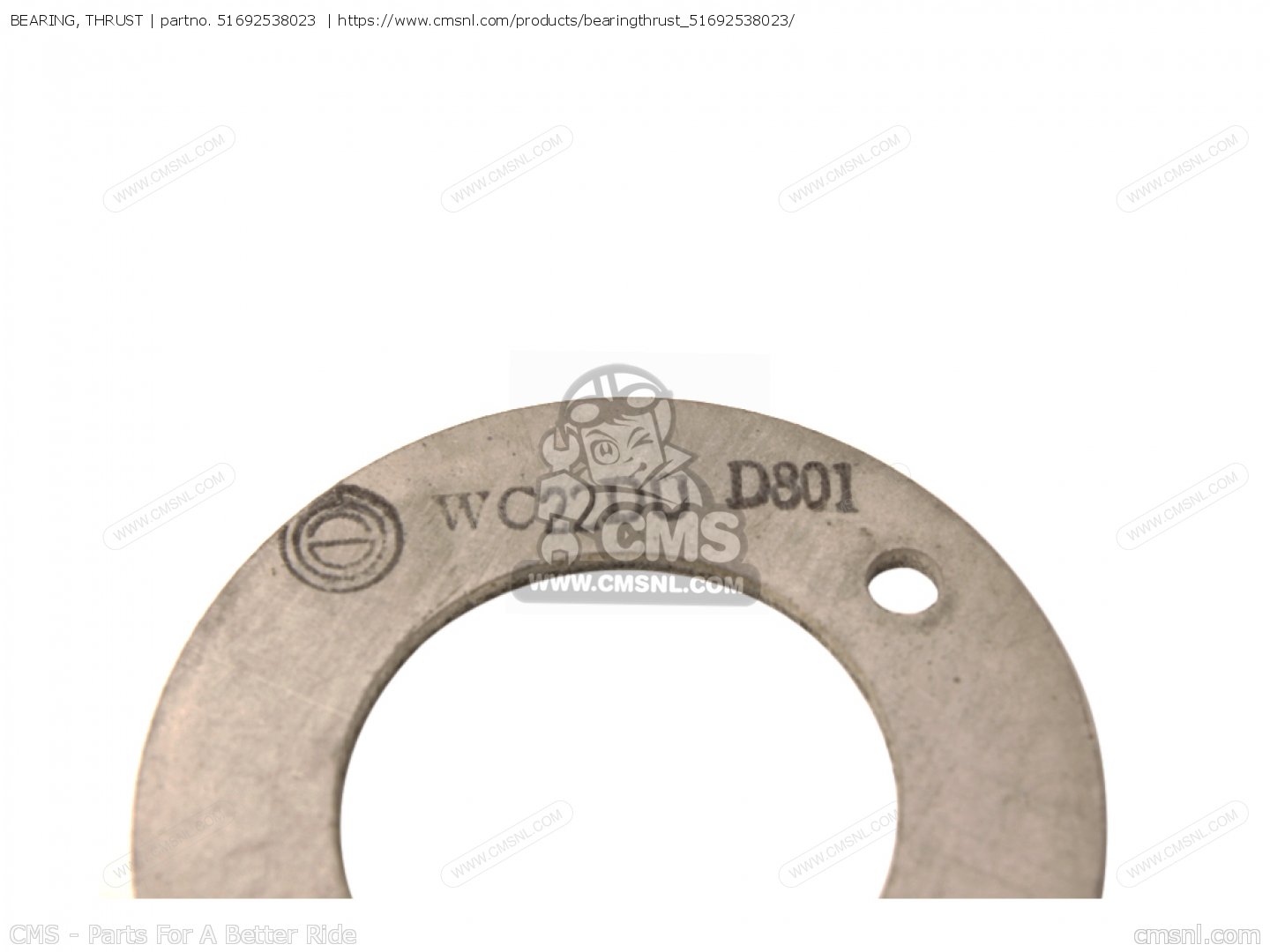 51692538023 Bearing, Thrust Honda buy the 51692538023 at CMSNL