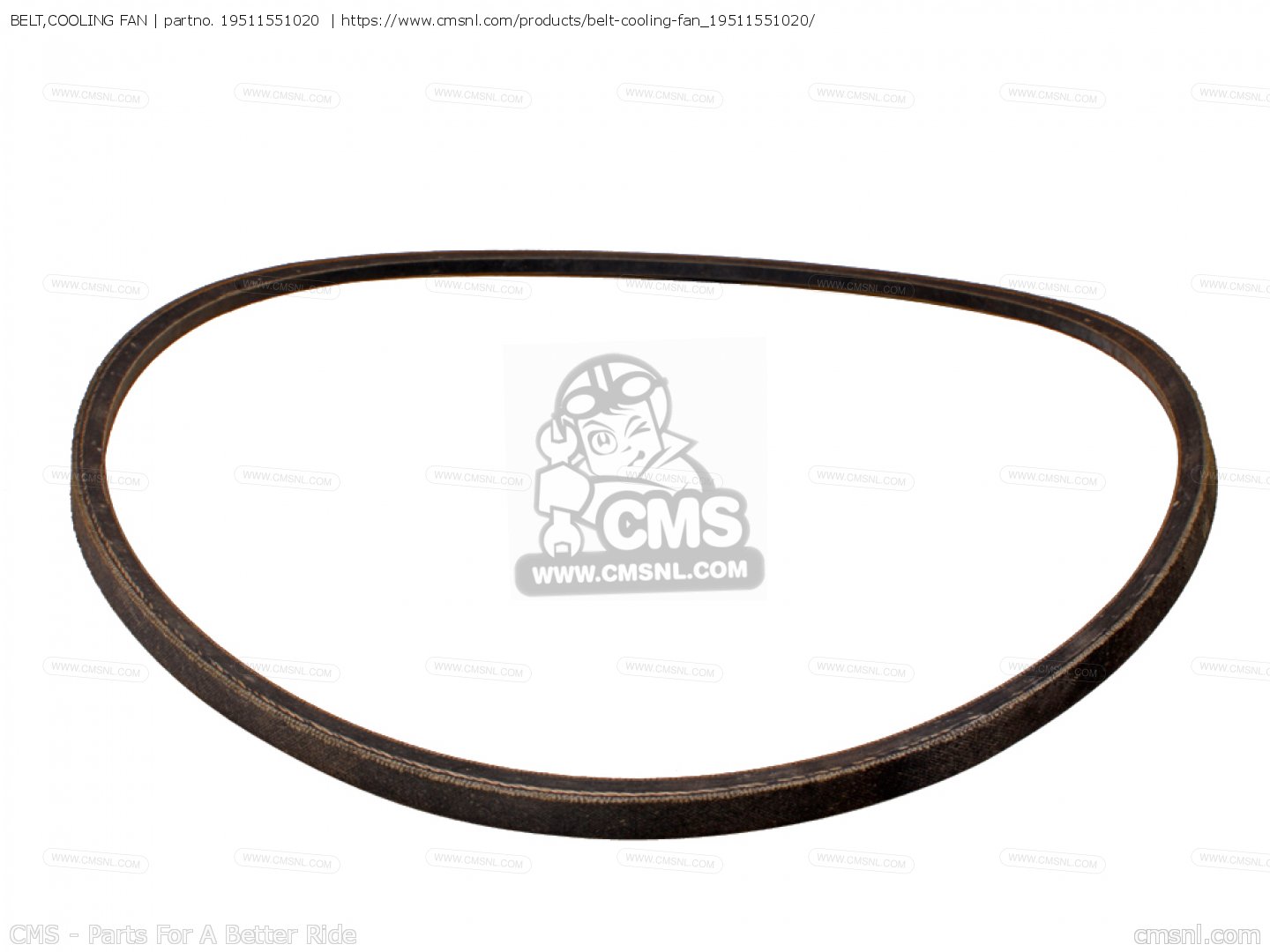 19511551020 Belt,cooling Fan Honda buy the 19511551020 at CMSNL