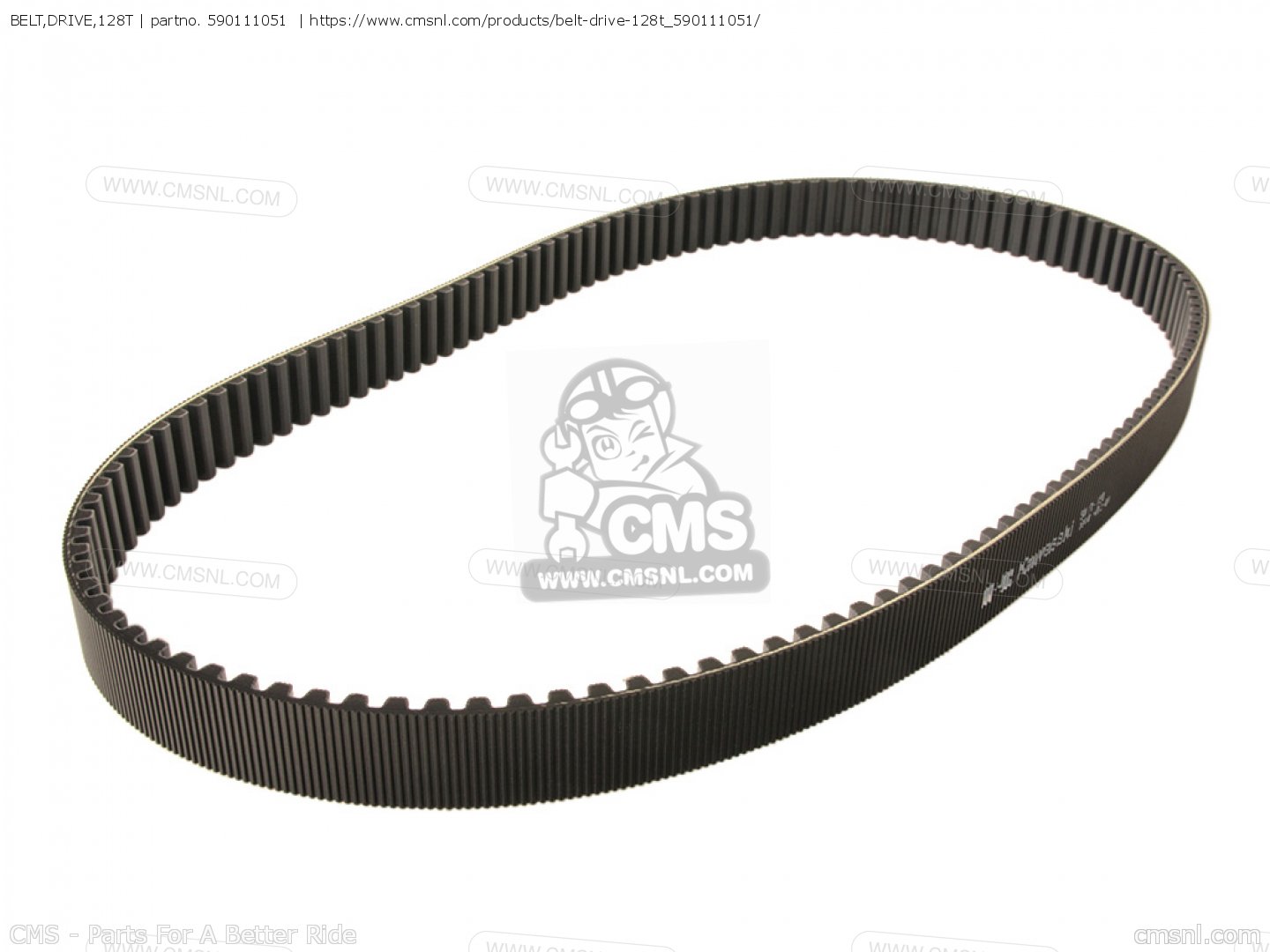 590111051: Belt,drive,128t Kawasaki - buy the 59011-1051 at CMSNL