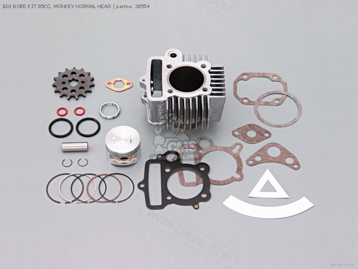 38554: Big Bore Kit 85cc, Monkey Normal Head Daytona - buy the 38554 at ...