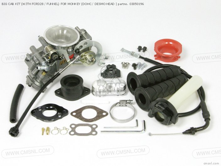 Takegawa BIG CAB KIT (WITH FCRD28 / FUNNEL) FOR MONKEY (DOHC / DESMO HEAD 03050196