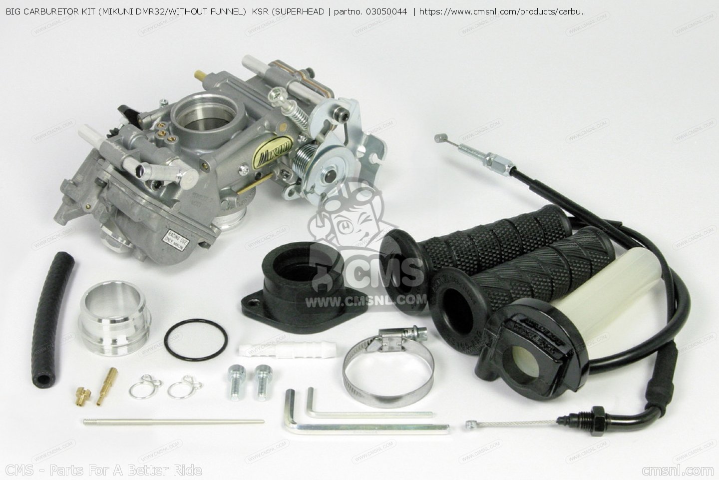 03050044 Big Carburetor Kit (mikuni Dmr32/without Funnel) Ksr