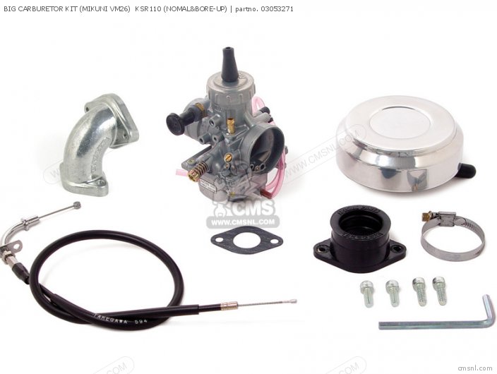 Takegawa BIG CARBURETOR KIT (MIKUNI VM26)  KSR110 (NOMAL&BORE-UP) 03053271