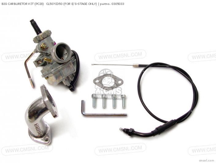 Takegawa BIG CARBURETOR KIT (PC20)  CL50?CD50 (FOR E/S-STAGE ONLY) 0305033