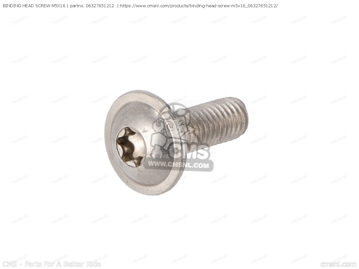 06327651212: Binding Head Screw M5x16 Bmw - buy the 06 32 7 651 212 at ...