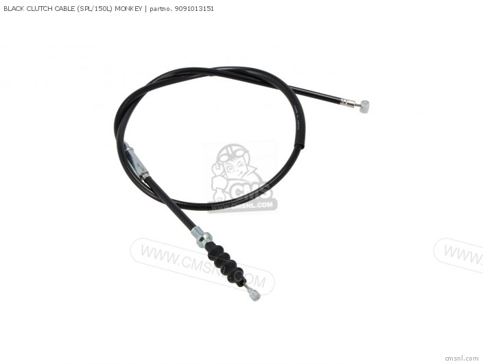Kitaco BLACK CLUTCH CABLE (SPL/150L) MONKEY 9091013151