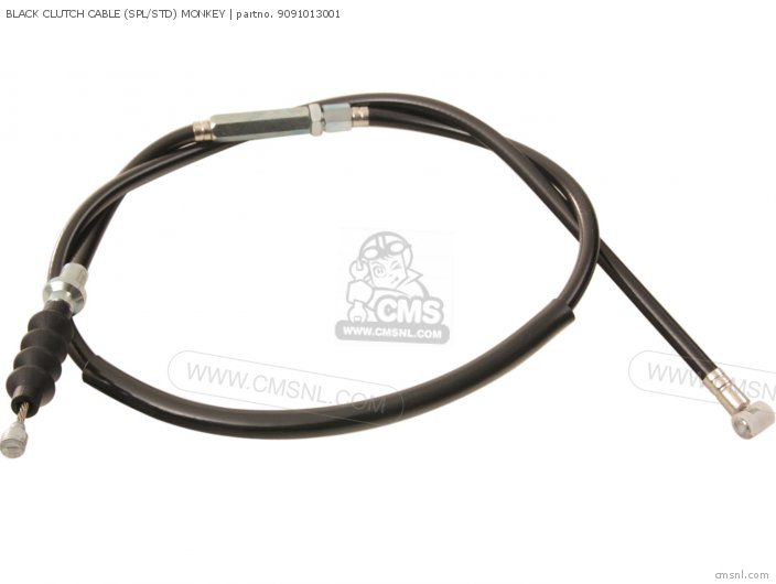 Kitaco BLACK CLUTCH CABLE (SPL/STD) MONKEY 9091013001