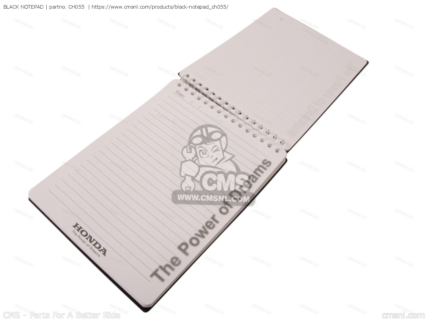 CH055 Black Notepad Honda buy the CH055 at CMSNL
