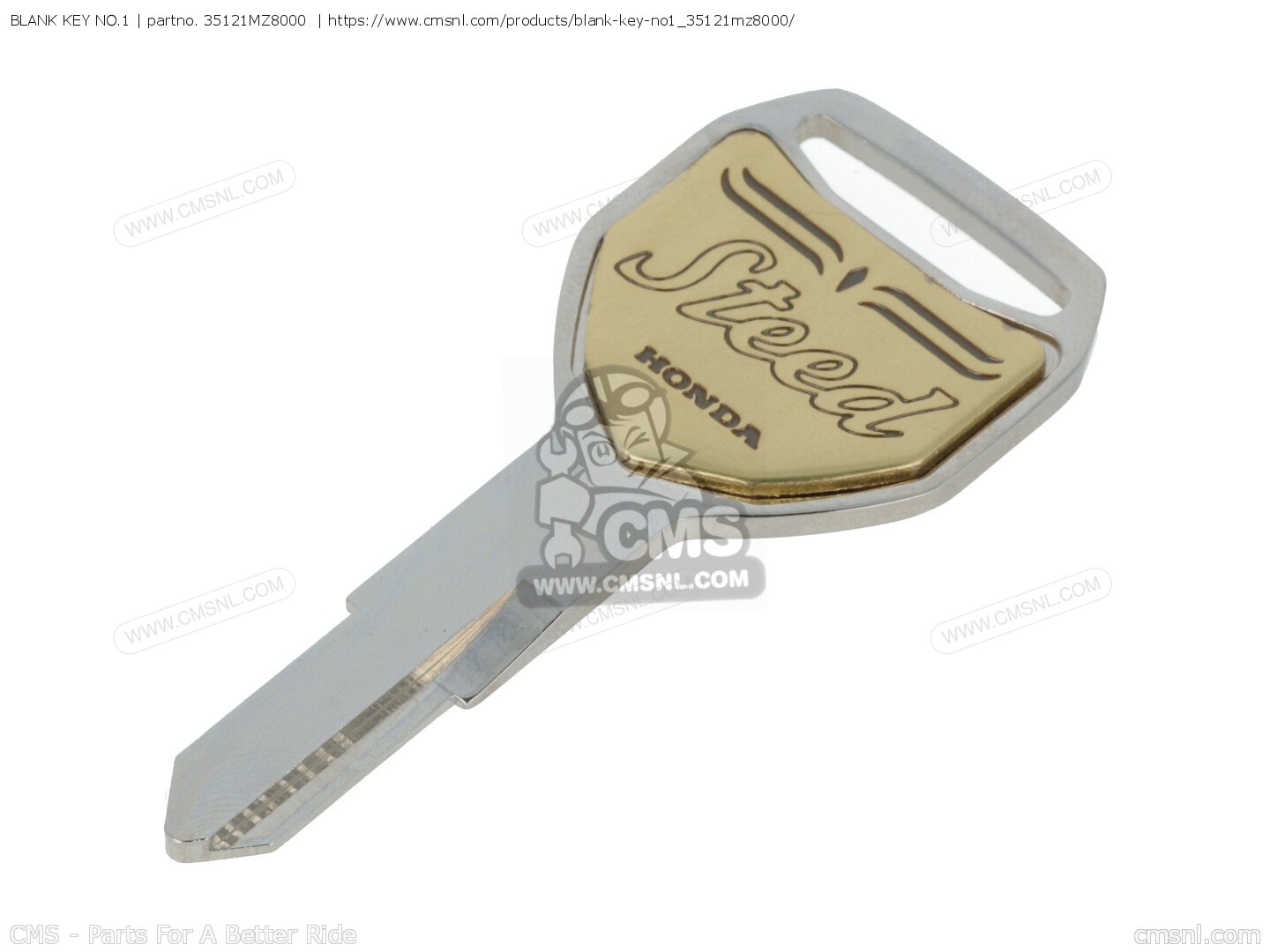 BLANK KEY NO.1 for NV400CB STEED 1998 (W) JAPAN NC26-164 - order