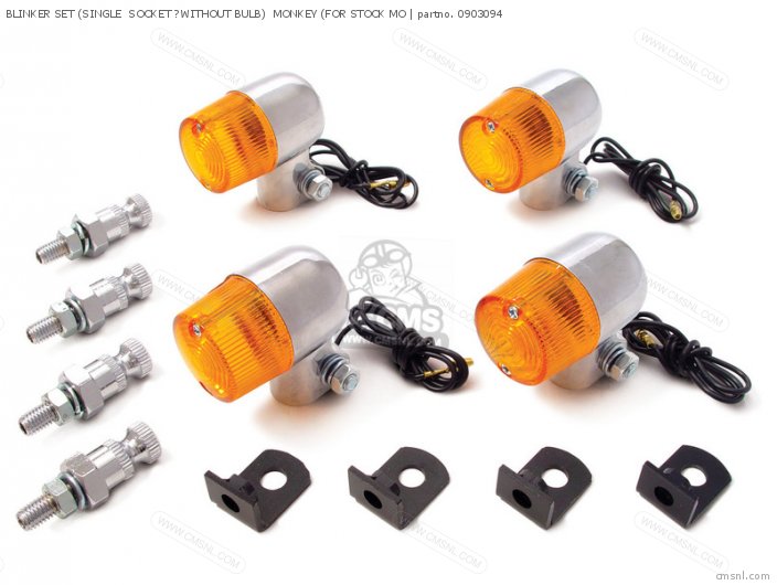 Takegawa BLINKER SET (SINGLE  SOCKET ?WITHOUT BULB)  MONKEY (FOR STOCK MO 0903094